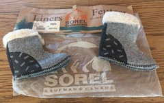 Vintage Sorel Kaufman Canada Genuine Boot Wool Replacement Liner Sock Junior 10