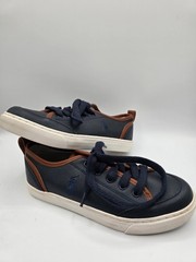Polo by Ralph Lauren Blue and White Casual Sneakers Size 2 EU 32.5