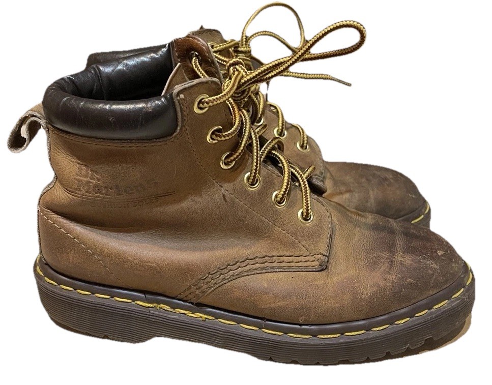 Vintage Dr. Martens Doc England 90’s Brown Lug Sole 939 Ankle Boots US 5 Youth