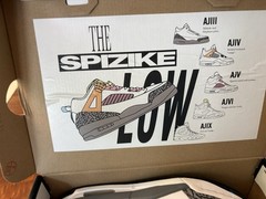 Jordan Spizike Low (GS) Kids 6Y White Gray Black Sneakers FQ3950-100