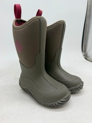 Muck Boot Hale Pull on Boots Kids Walnut Brown Mid-Calf Waterproof Outdoor – 8