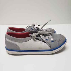 Livie & Luca Girls Boys Unisex Size 13 EUC Grey & Blue Sneakers