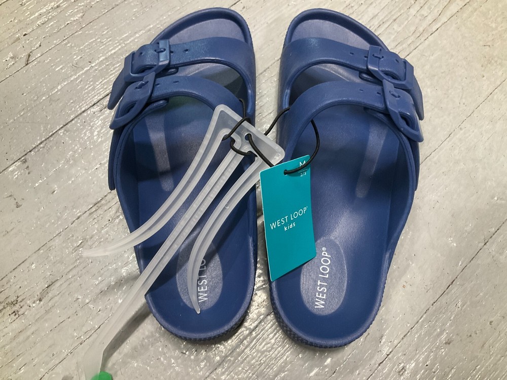 West Loop Blue Kid’s Sandals Medium 2/3