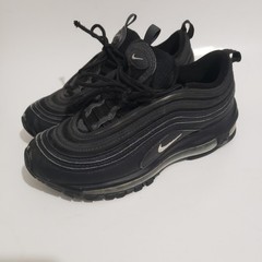 Nike Air Max 97 GS Triple Black Running Shoes 921522-011 Size 4.5Y Women’s 6
