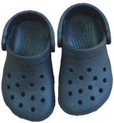 Crocs Classic Iconic Comfort Black Back Strap Clog Sandals Infant Toddler Size 6