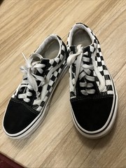 Vans Old Skool Checkered Black/white Low Skate Women Size 5.5