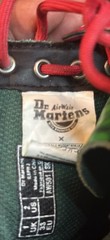 Dr. Martens x TMNT Raphael Kids Ankle Combat Boots Leather Green/Black/Red US 2