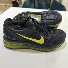 Nike Air Max 2013 (GS) Black Anthracite Cyber Sz 6y Womens Sz 7.5 [555426-004]