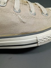 Converse Blue Grey Peel Back High Top Sneakers Shoe Juniors 6 Hip Hop Womens 7.5