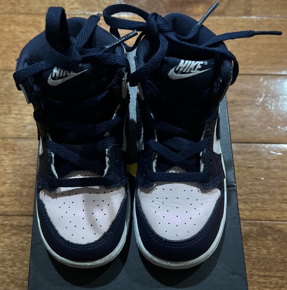 Nike Air Jordan 1 High OG (TD) Atmosphere Bubble Gum CU0450-641 Size 8C preowned