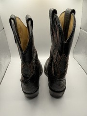 Roper Cowboy Boots Toddler Size 5 Black Snake Skin Red Design