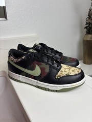 Nike Dunk Low SE Multi Camo Black Olive DB1909-001 GS Size 7Y W/ Box