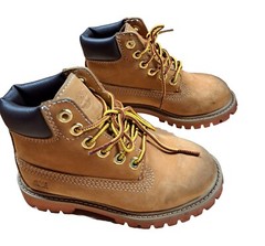 Timberland Light Brown Leather Waterproof Toddler Boots Size 10