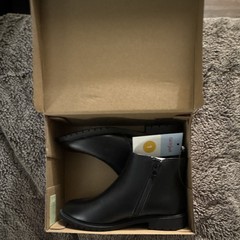 Cat & Jack Brandy Kids Boots US 1 Black Ankle Bootie Zip Round Toe