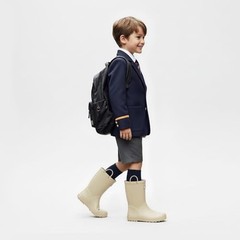 Kids Rain Boots Premium Collection, Waterproof Natural 9 Toddler Classic Beige