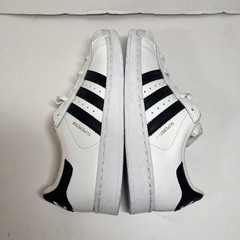 Adidas Kid’s Superstar White Black Stripe Sz 3 Sneakers Preppy, School,College