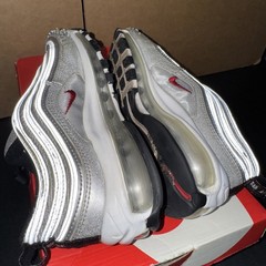Nike Air Max 97 OG QS (GS) Silver Bullet 918890-001 Size 5.5y Custom PREOWNED