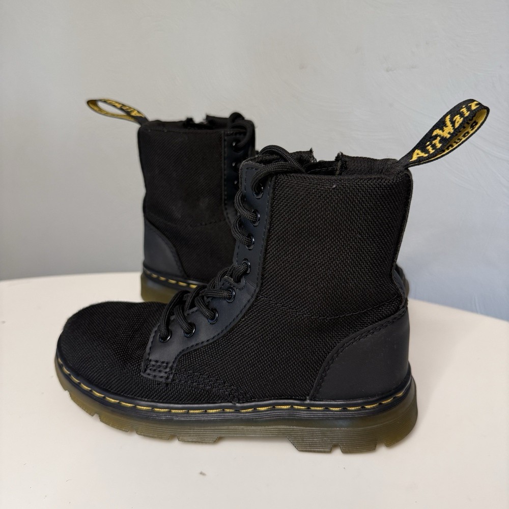 Dr. Martens Black Combs Boot Side Zip – Little Kid Size 13 EUR 31