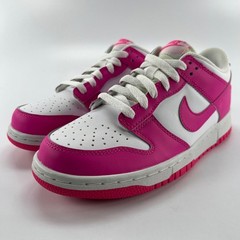 Nike Dunk Low Laser Fuchsia GS White Pink FB9109-102 Kids 6Y Sneaker
