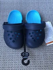 Crocs Toddler Electro Clogs Navy Blue Slip On Size 6