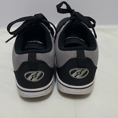 Heelys PRO20 HE100761 Gray & Black canvas skate wheeled shoes Youth size 6