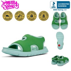 Unisex Little Kid Athletic Sandals in Green – Lightweight & Adjustable, Size 8.5