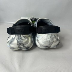 Crocs Echo Glow Marbled Clog Black/White 211883-0WU Youth J2 New With Tags