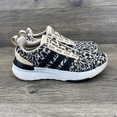 Adidas Racer TR21 Leopard Print Athletic Running Shoes Kids Size 4 GZ4681