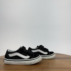 Little Kids Toddler Vans Old Skool Black Suede Skateboarding Sneakers Size 6 C