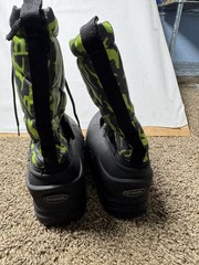 Northside Youth Thinsulate Winter Boot Nylon Faux Fur Black Green US SIZE 5