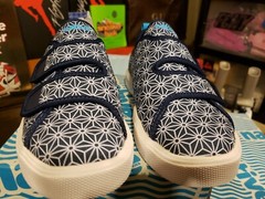 NATIVE Monaco Blue Lightweight Double Strap Youth Kids Sneakers 1Y US / 32 EUR