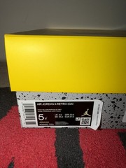 Size 5 (GS) – Jordan 4 Retro 2021 Mid Lightning 408452-700