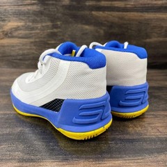 Under Armour Curry 3 Dub Nation White Blue Sneakers Kid’s Size 6K 1276276-102