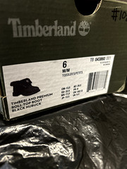 Timberland Baby Icon Collection Roll-top Boot, Blk Nubuck, Toddler Size 6M #L05