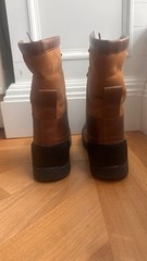Kids UGG Butte II Waterproof Winter Boots, Size 3, Shearling lined, brown black