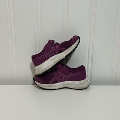 ASICS Contend Purple Hook & Loop Mesh Kids Sneakers US 11K EU 28.5
