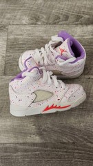 Nike Air Jordan 5 Retro SE Easter Laser Crimson Splatter Size 6C CT1700-100