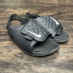 Nike Sunray Adjust 5 Blue Hook & Loop Black Sandals Child’s Sz 7C AJ9077-001
