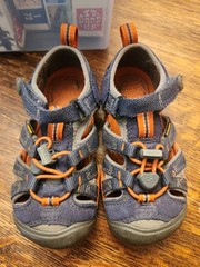 Kids Seacamp II CNX Sandals Blue Orange Water Hiking kids 8 toddler