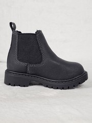 Levis Buckley WX Toddler Kids 5 Chelsea Boots Black Pull On Faux Leather Shoes