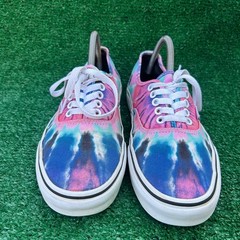 Vans Authentic Tie Dye Multi Color Low Top Sneakers Mens 8 Womens 9.5 721356
