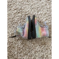 Rare Dr Martens 1460 Pascal Rainbow Glitter Holographic Boots Kids US 9