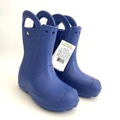 New CROCS Handle It Rain Pull-on Boots Blue Kids 1