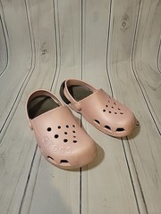 Crocs Kids Junior Girl Electro Clogs/Sandals Pink Brown Slingback
