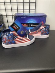 HEELYS MARVEL AVENGERS MECHSTRIKE HUSTLE CAPTAIN AMERICA MEN SNEAKERS SIZE 14
