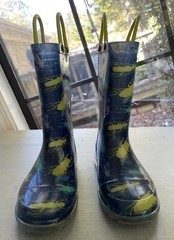 Western Chief Youth Bug Splatter Light Up Rain Boot Super Cute Fun Outdoor Sz 11