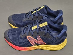 New Balance Fresh Foam Arishi Kids Running Shoes Navy Yellow Red GPARIKB4 6.5Y