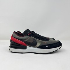 Nike Waffle One Flat Pewter Siren Red Athletic Shoe DC0481-006 Youth Size US 4.5