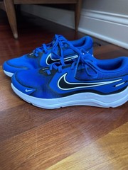 Nike Kids Cosmic Runner Hyper Royal Blue White Running Shoes DM0118-400 New