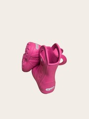 Crocs “Handle-It” Slip On Waterproof Rain Boots Kids Pink Size C7
